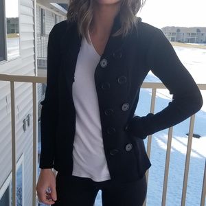 Womens button up sweater jacket